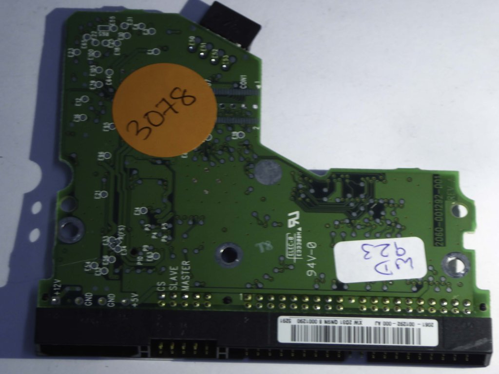 Western Digital WD800BB-00JHA0 2060-001292-001 REV A  PCB for Sale