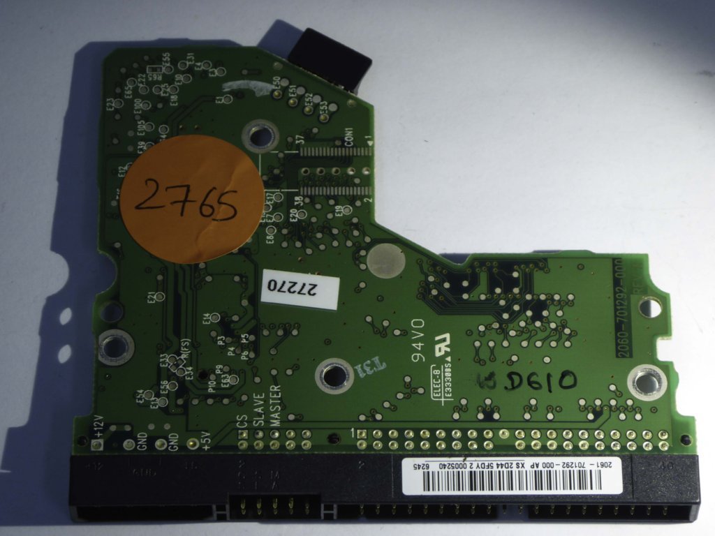 Western Digital WD800BB-00JHC0 2060-701292-000 Rev A  PCB for Sale