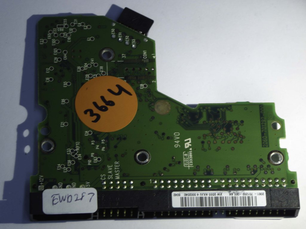 Western Digital WD800BB-00JHC0 2060-701292-000 Rev A  PCB for Sale