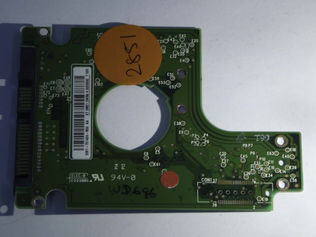 Western Digital WD800BEVS-00LAT0 2060-701424-010 REV A  PCB for Sale