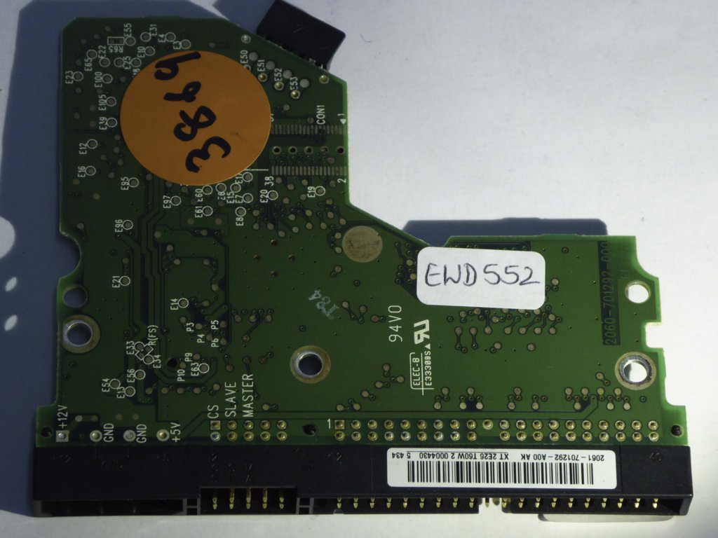 Western Digital WD800JB-00JJC0 2060-701292-000 Rev A  PCB for Sale