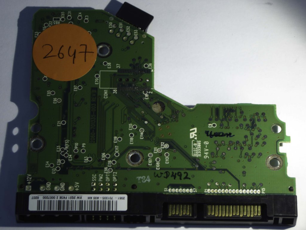 Western Digital WD800JD-22LSA0 2060-701335-003 REV B  PCB for Sale